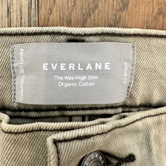 Everlane The Way High Jean Sage Green Size 27 Short - Picture 4 of 9